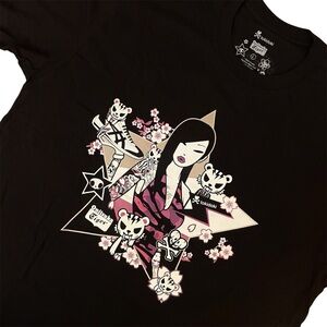 Tokidoki x Onitsuka Tiger Tattoo Star Girl Sakura Shirt Men’s Large Tee Rare NWT